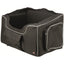 Trixie Autositz Hund Schwarz/Grau - Klappbar, bis 10kg - inkl. Gurte & Teddyplüsch 56 × 37 × 36 cm