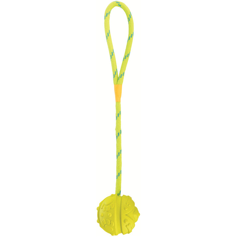 Trixie Ball am Seil aus Naturgummi, schwimmt  ø 7 cm / 35 cm