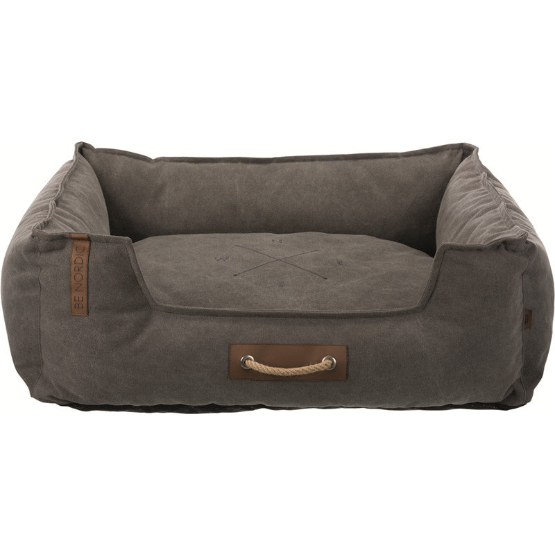 Trixie BE NORDIC Hunde Bett Föhr dunkelgrau 80 × 60 x 22 cm