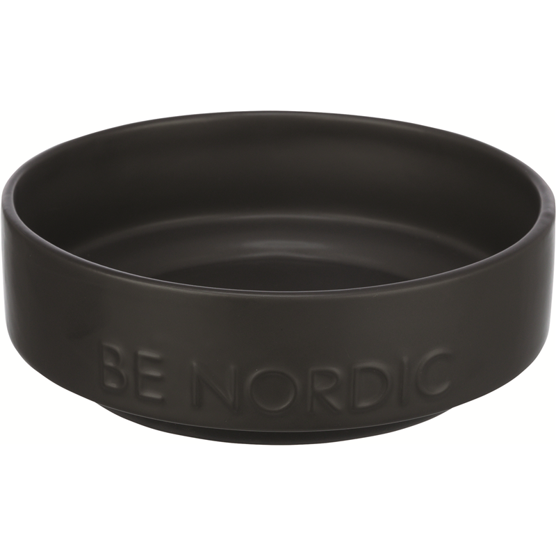Trixie BE NORDIC Napf Keramik mit Gummiring schwwarz 0,5 l/ø 16 cm