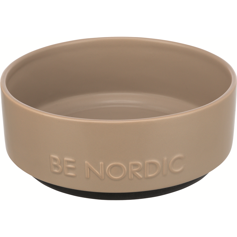 Trixie BE NORDIC Napf Keramik mit Gummiring taupe 1,2 l/ø 18 cm taupe
