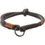 Trixie BE NORDIC Zug-Stopp-Halsband dunkelgrau/braun L-XL 55 cm/ø 13 mm