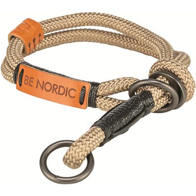Trixie BE NORDIC Zug-Stopp-Halsband, sand/schwarz S: 35 cm/ø 6 mm