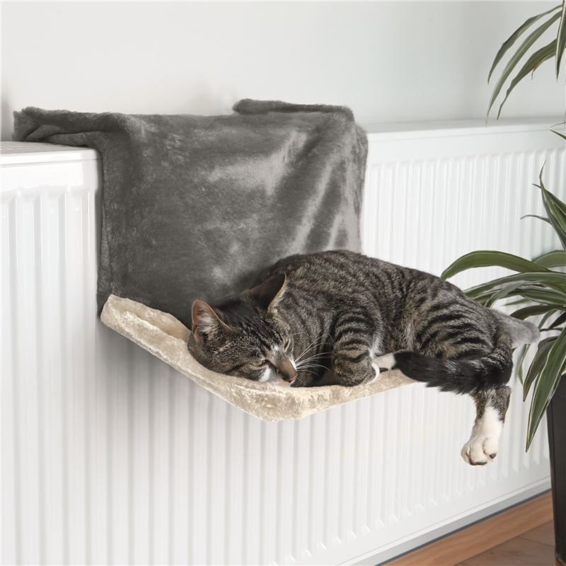 Trixie Cat Liegemulde für Heizkörper, Plüsch  45 × 24 × 31 cm