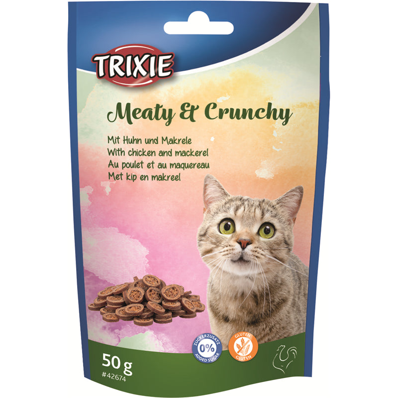 Trixie Cat Meaty & Crunchy mit Huhn und Makrele 50 g