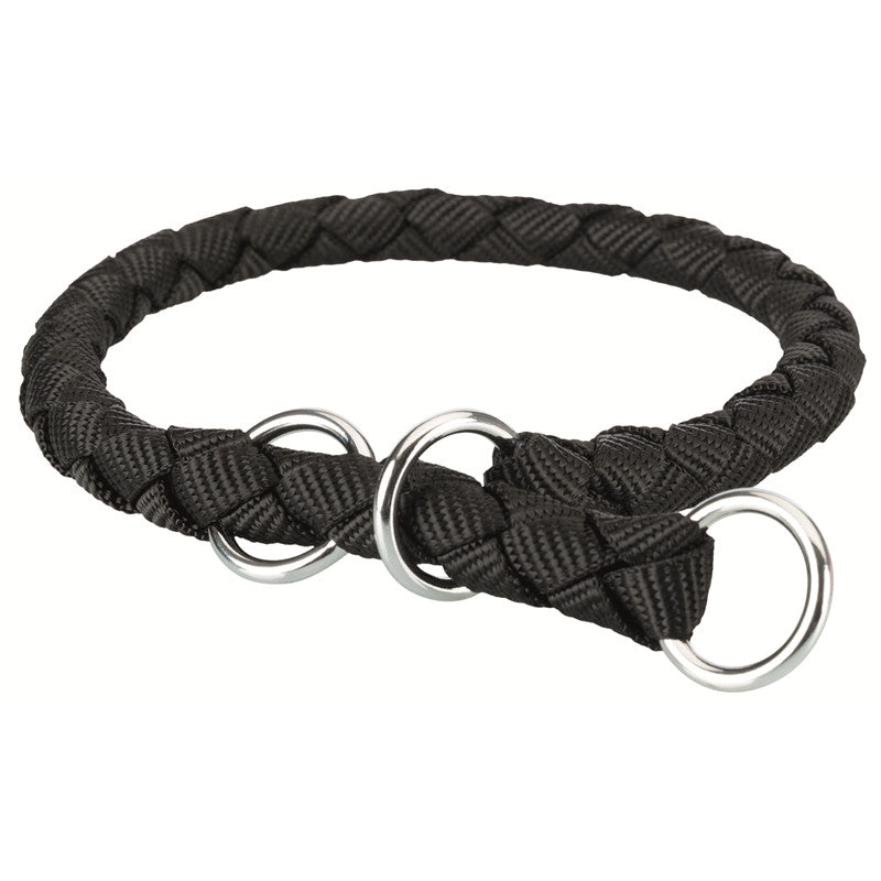 Trixie Cavo Zug Stopp Halsband schwarz S 30 - 36 cm/ø 12 mm