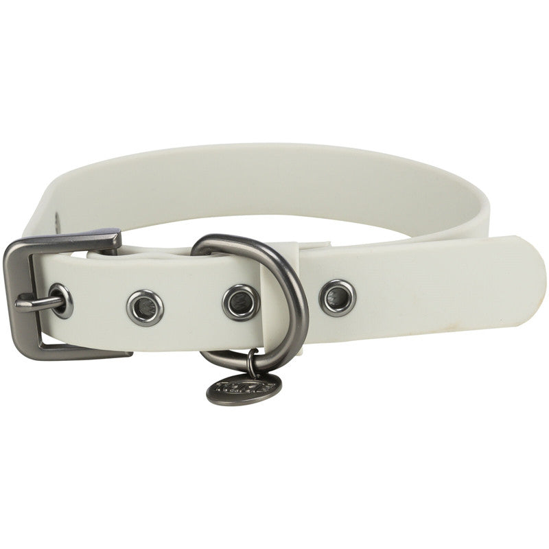 Trixie CityStyle Halsband, PVC, 20 mm, hellgrau M 35-42 cm