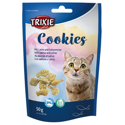 Trixie Cookies mit Lachs und Katzenminze 50 g