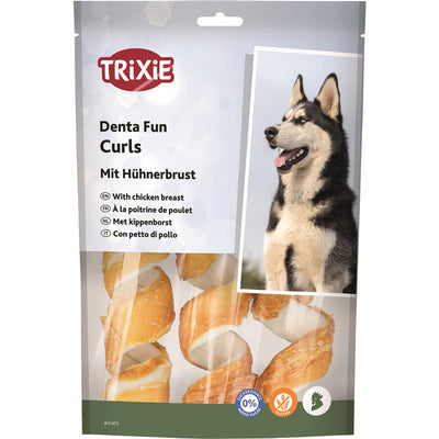Trixie Denta Fun Chicken Chewing Curls 15 cm/3 Stück/110 g