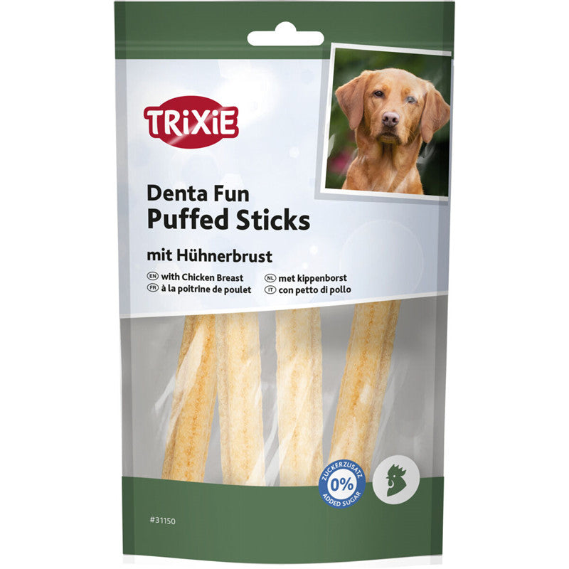 Trixie Denta Fun Puffed Sticks mit Hühnerbrust12,5 cm 40 g