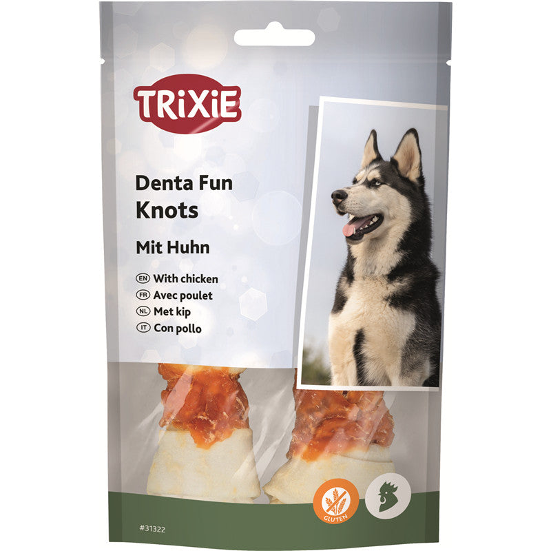 Trixie DentaFun Kauknochen mit Huhn 11 cm / 70 g / 2 Stück