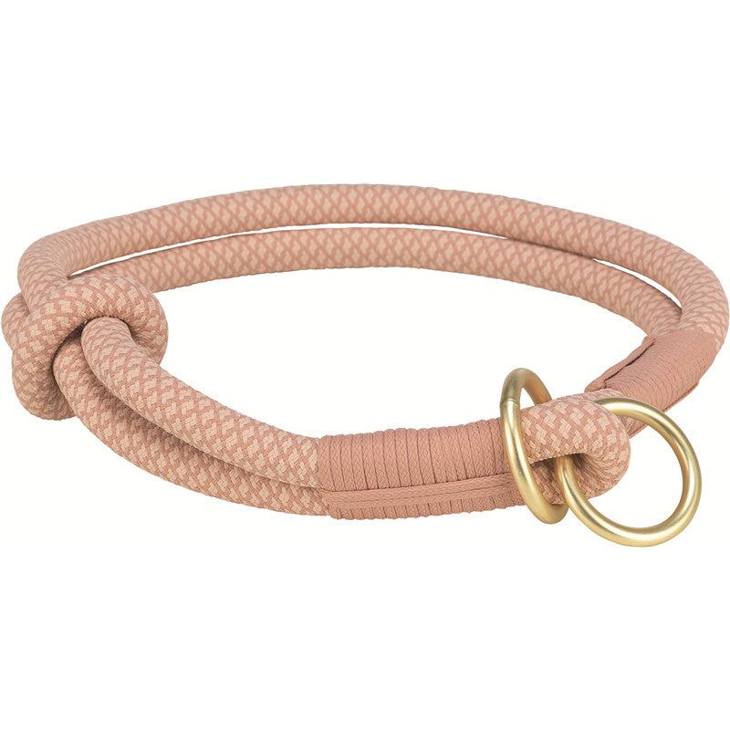 Trixie Dog Soft Rope Zug-Stopp-Halsband, rosa/hellrosa L: 50 cm/ø 10 mm