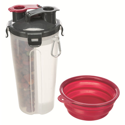 Trixie Futter- und Wasserbehälter Kunststoff 2 × 0,35 l/ø 11 × 23 cm