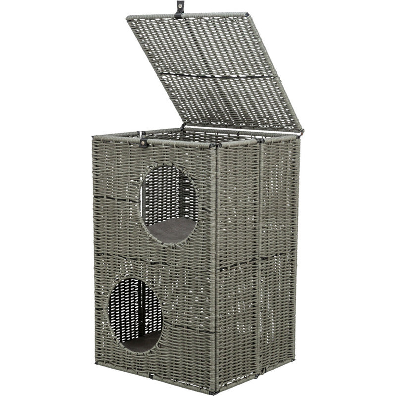 Trixie Höhle Amalia aus Polyrattan grau 37 × 57 × 35 cm