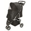 Trixie Hundebuggy Faltbar, Gefedert - für Hunde & Katzen bis 11kg schwarz - 47 x 100 x 80 cm