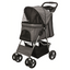 Trixie Hundebuggy Faltbar, Gefedert - für Hunde & Katzen bis 11kg grau - 47 x 100 x 80 cm