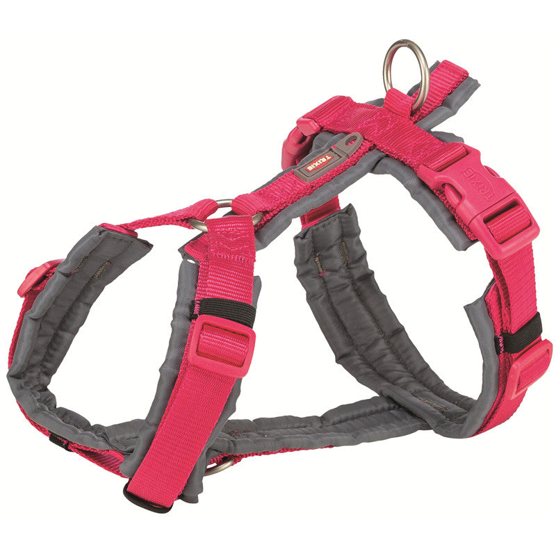 Trixie Hunde Premium Trekking Geschirr fuchsia/graphit  L