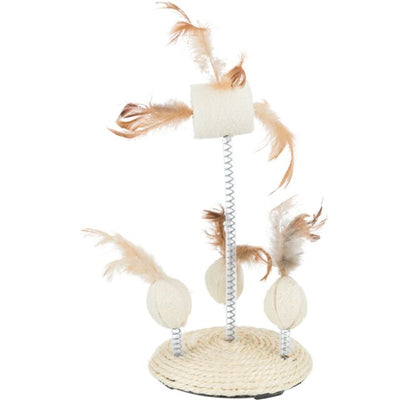 Trixie Katzen- Naturspielzeuge auf Spiralfedern ø 15 × 30 cm