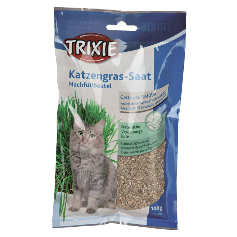 Trixie Katzengras Gersten-Saat 100 g Nachfüllbeutel