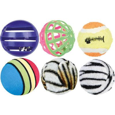 Trixie Katzenspielzeug Spielbälle Set ø 3,5 - 4 cm