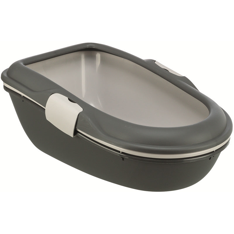Trixie Katzentoilette Berto dunkelgrau / granit 39 x 22 x 59 cm