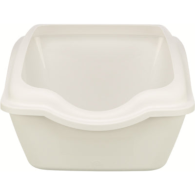 Trixie Katzentoilette Cleany Cat mit Rand weiß 45 × 29 × 54 cm