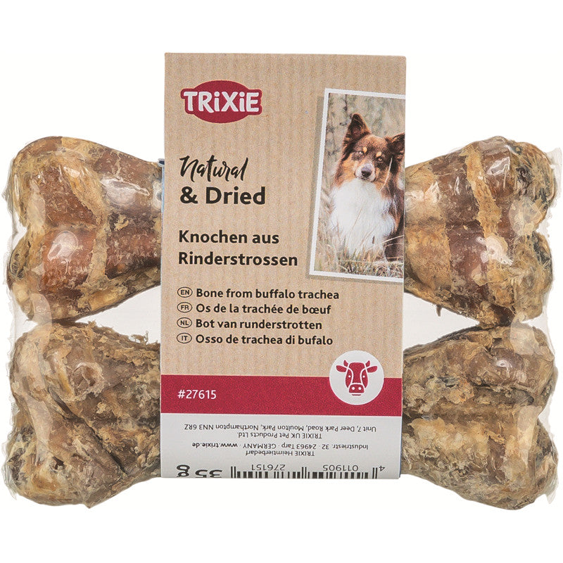Trixie Kauknochen aus Rinderstrossen 10 cm / 2 x 35 g
