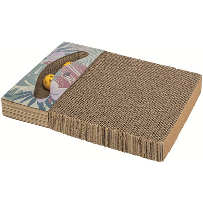 Trixie Kratzpappe mit Spielzeug weiß 38 x 30 cm