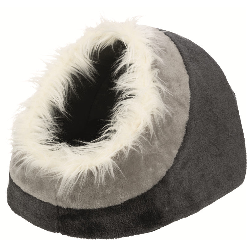 Trixie Kuschelhöhle Minou dunkelgrau/hellgrau 35 × 26 × 41 cm