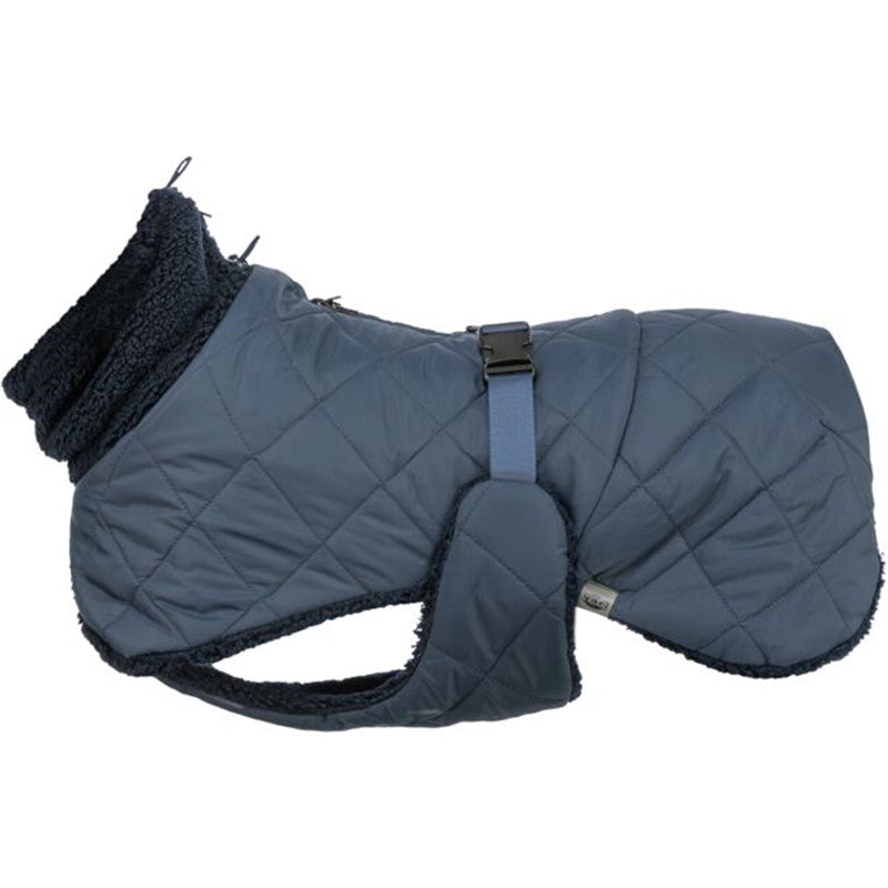 Trixie Mantel Minot Sherpa, X, dunkelblau XL: 80 cm