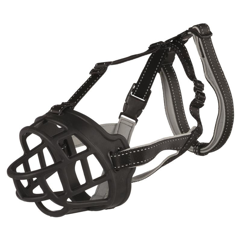 Trixie Maulkorb Muzzle Flex Silikon schwarz  L