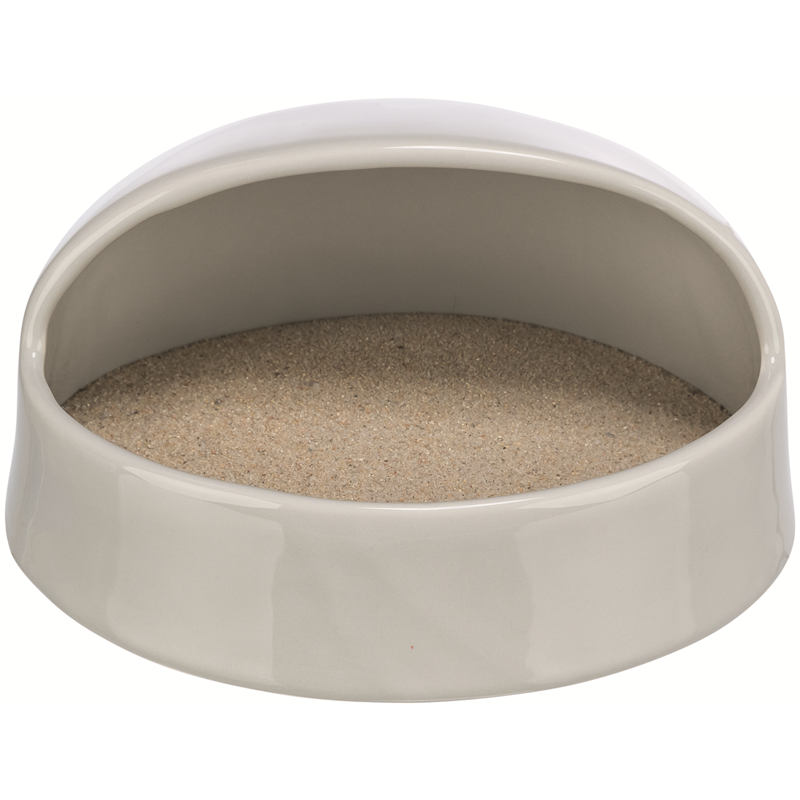 Trixie Nager Sandbad Hamster/Degus Keramik grau 20 × 10 × 16 cm