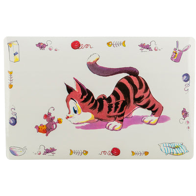 Trixie Napfunterlage Comic-Katze 44 × 28 cm