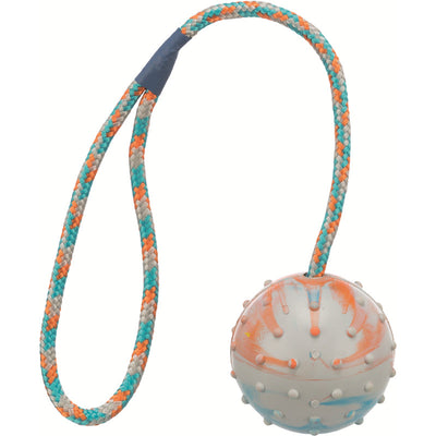 Trixie Naturgummi Ball am Seil marmoriert  ø 6 cm / 30 cm