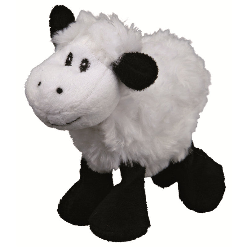 Trixie Plüsch Schaf mit Squeaker schwarz/weiß 14 cm