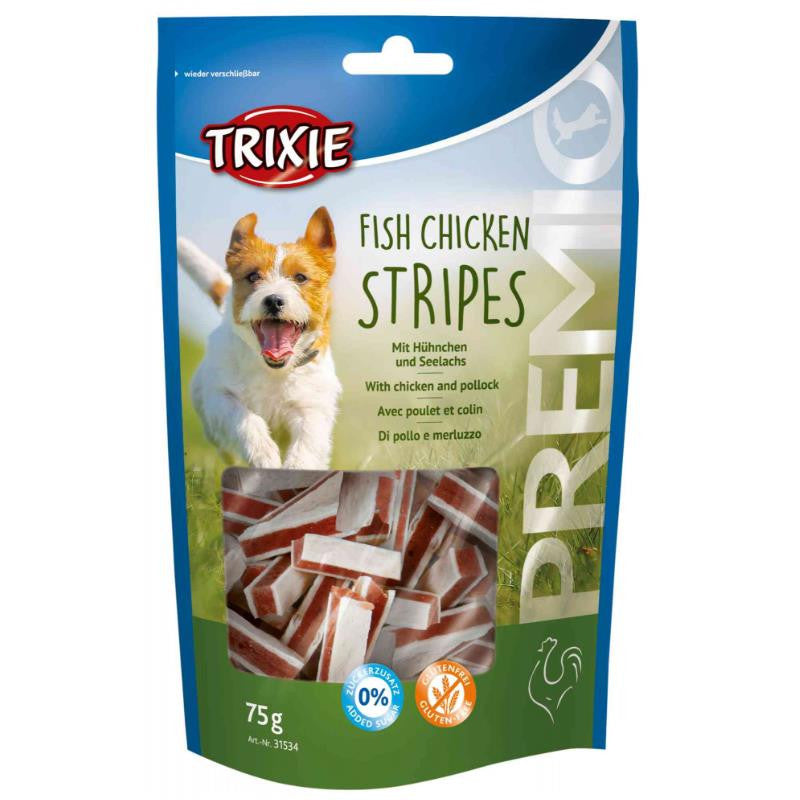 Trixie PREMIO Huhn und Seelachs Stripes 75 g