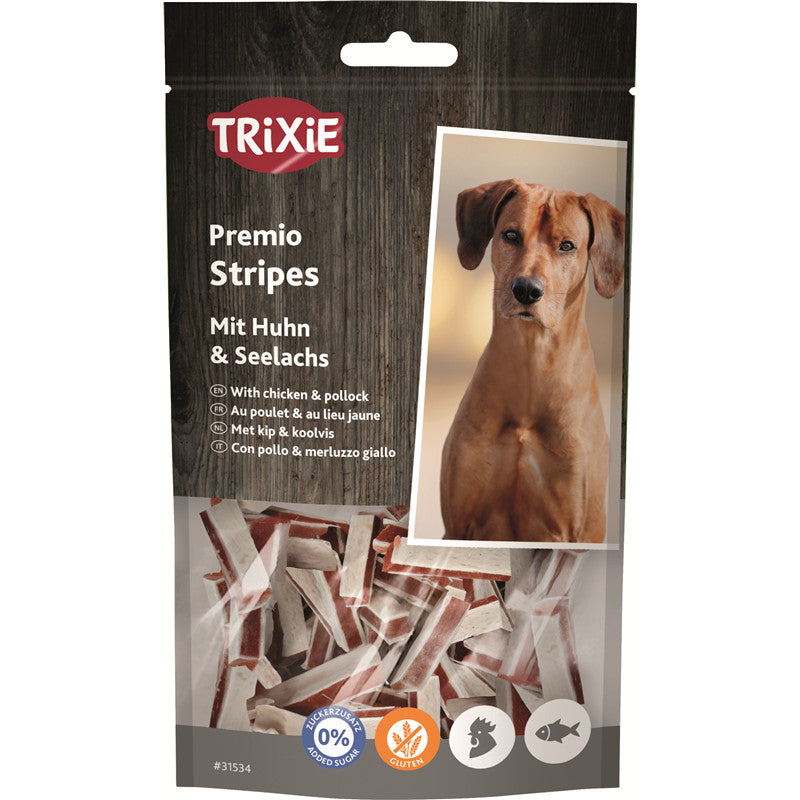 Trixie PREMIO Huhn und Seelachs Stripes 75 g