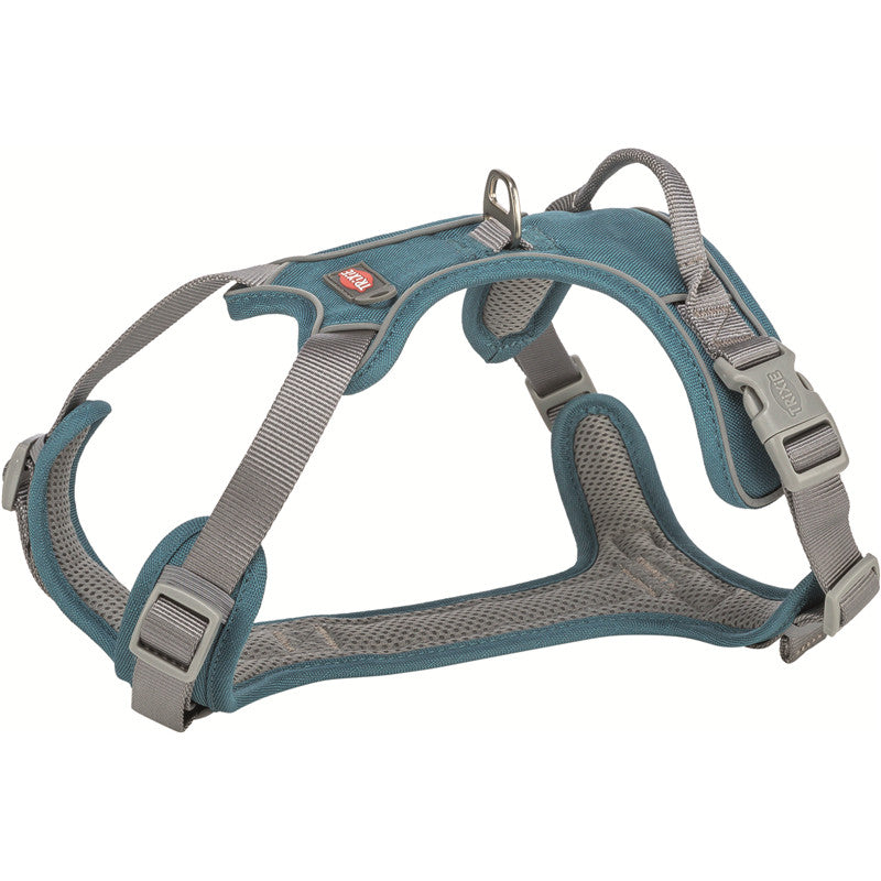 Trixie Premium Active Geschirr petrol L-XL 74-100cm/25mm