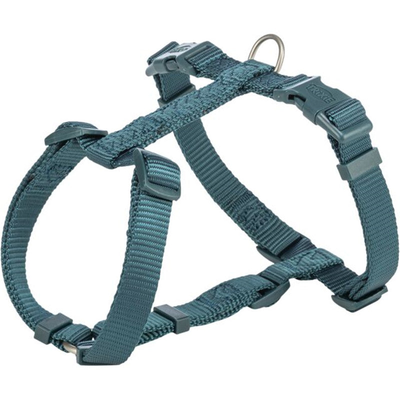 Trixie Premium H-Geschirr, petrol L: 60-87 cm/25 mm