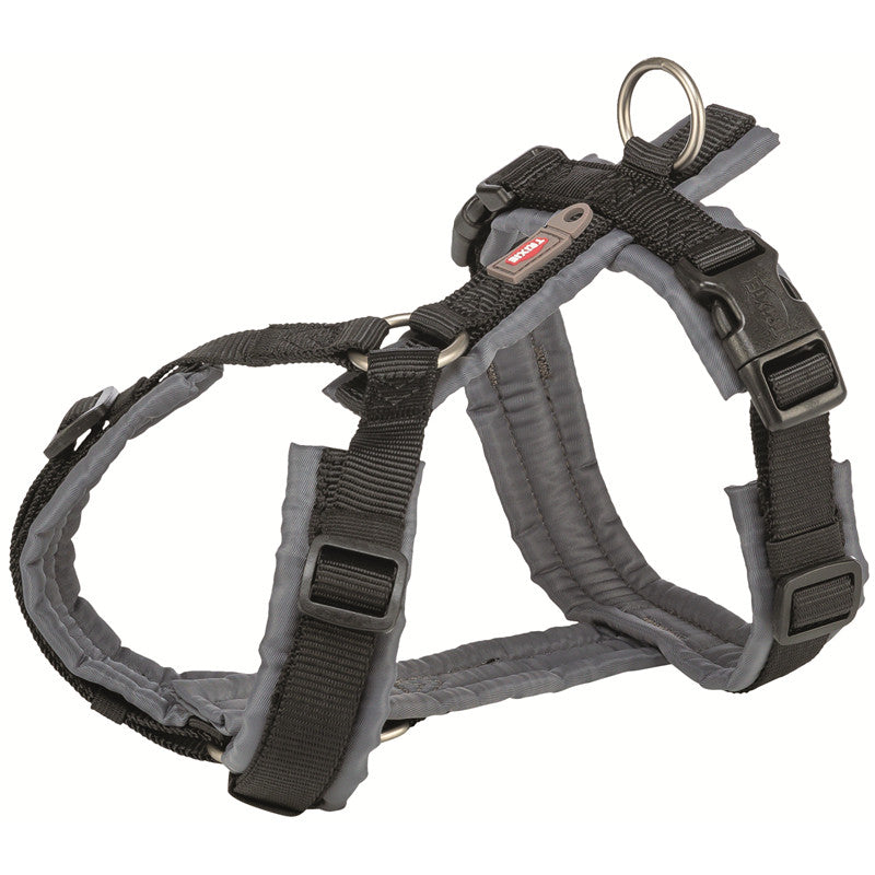 Trixie Premium Trekking Geschirr schwarz/graphit M