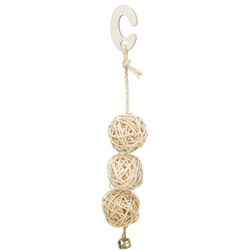 Trixie Rattanbälle mit Glocke 24 cm