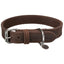 Trixie Rustic Fettleder Halsband dunkelbraun  M 37-44 cm / 25 mm