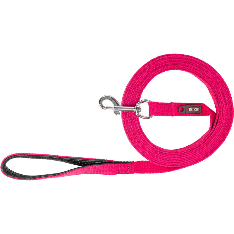 Trixie Schleppleine, Baumwolle, fuchsia M: 15 m/20 mm