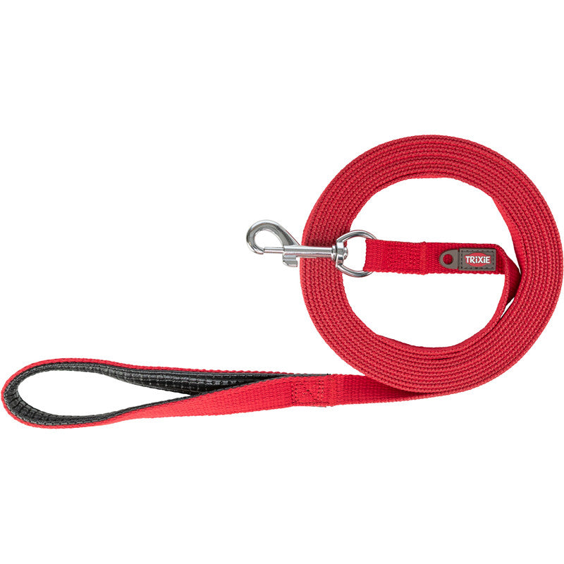 Trixie Schleppleine, Baumwolle, rot M: 15 m/20 mm