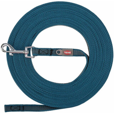 Trixie Schleppleine, gummiert, petrol L-XL: 10 m/17 mm