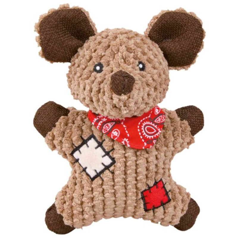 Trixie Stoff/Jute Maus mit Flicken mit Squeaker 19 cm