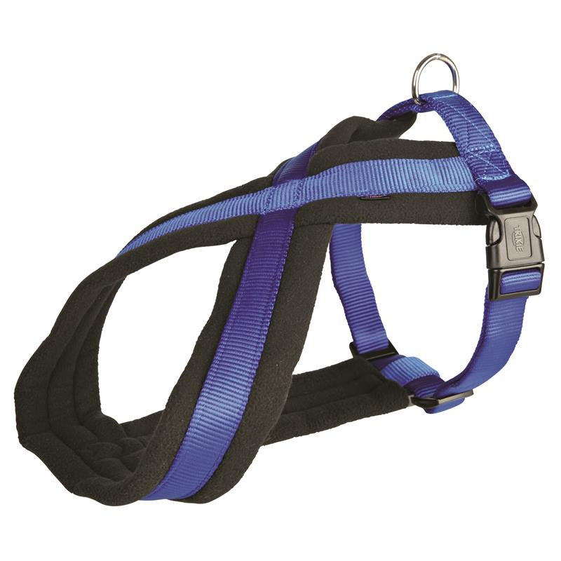 Trixie Touren-Geschirr Premium blau M-L 50-80 cm / 25 mm