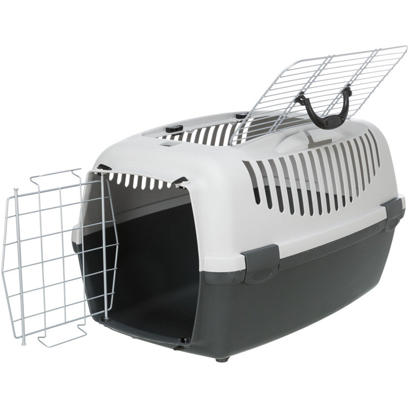 Trixie Transportbox Capri 3 Open Top dunkelgrau/hellgrau S 40 × 38 × 61 cm