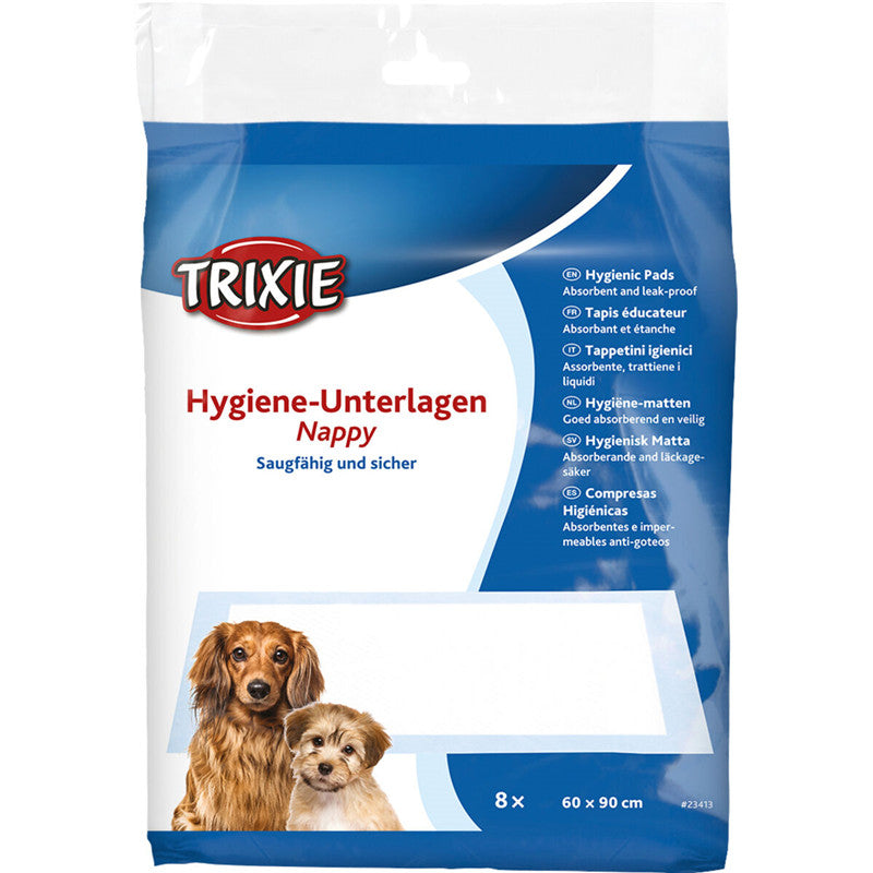 Trixie Welpen-Unterlage Nappy-Stubenrein 60 x 90 cm / 8 Stück