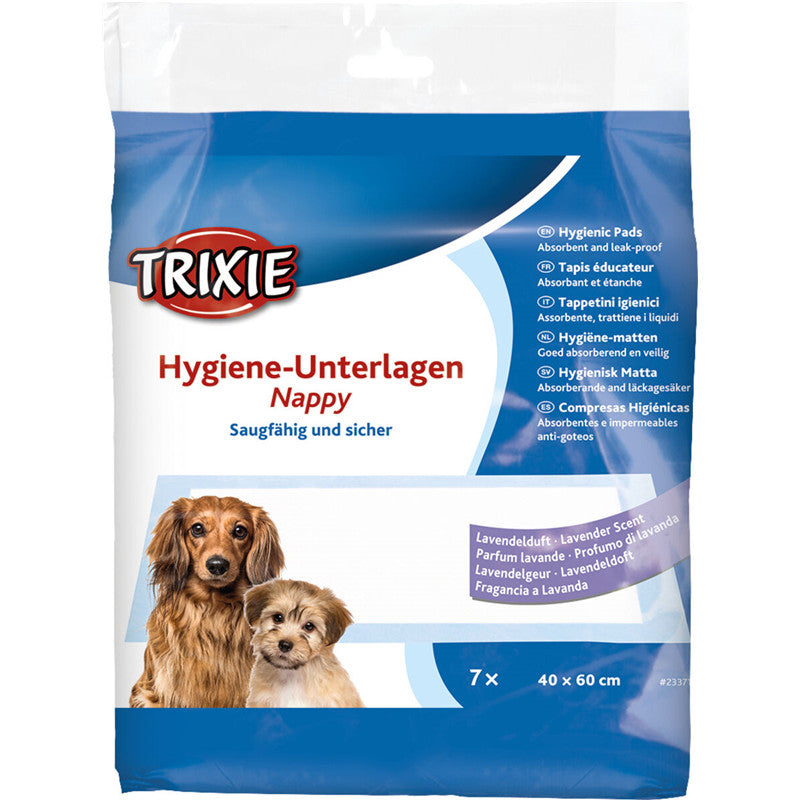 Trixie Welpen-Unterlage Nappy-Stubenrein mit Lavendelduft 40 x 60 cm / 7 Stück